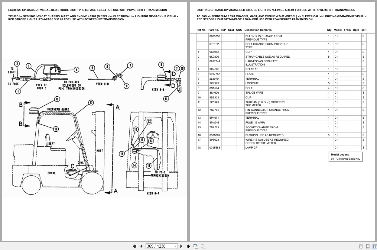 Caterpillar Forklift TC100D Europe Parts Catalog (2)