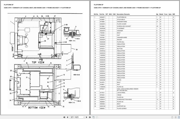 Caterpillar Forklift V200C Str Europe Parts Catalog (2)