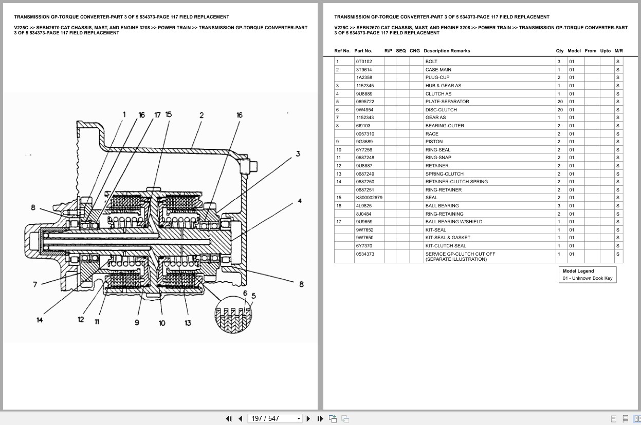 Caterpillar Forklift V225C Europe Parts Catalog (2)