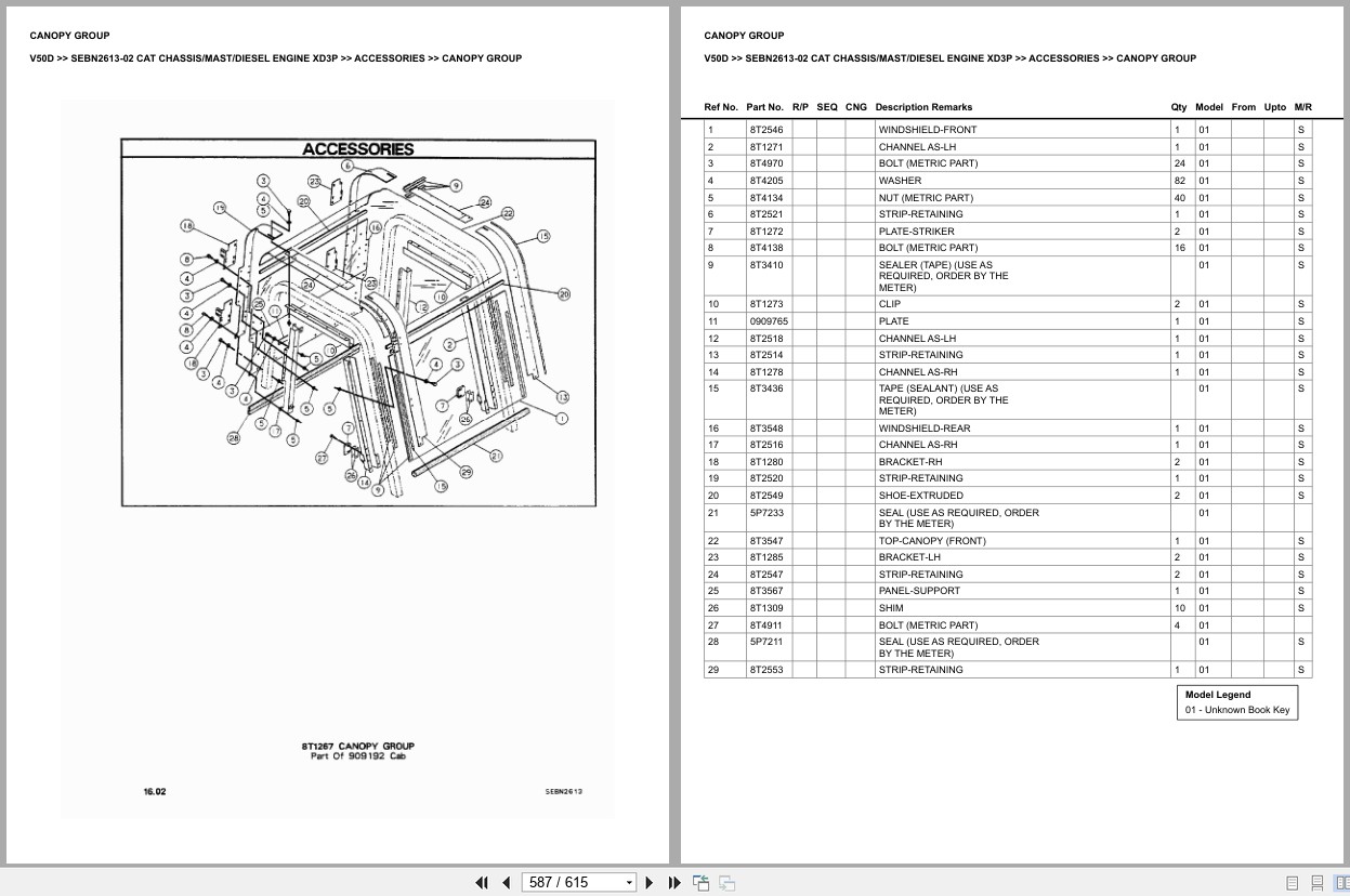 Caterpillar Forklift V50D Europe Parts Catalog (2)