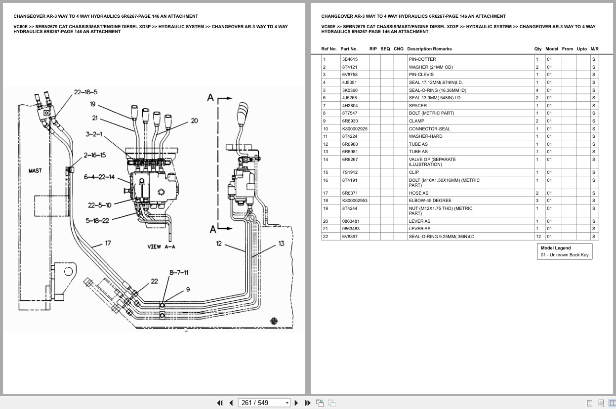 Caterpillar Forklift VC60E Europe Parts Catalog (2)