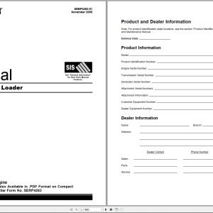 Caterpillar Wheel Loader 962H Parts Book SEBP4283 01 2005 (1)