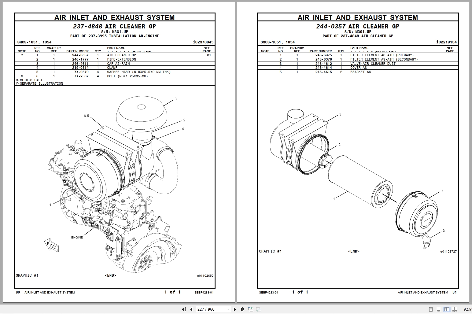 Caterpillar Wheel Loader 962H Parts Book SEBP4283 01 2005 (3)