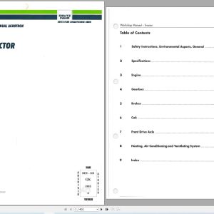 Deutz Fahr Tractor Agrotron 4.70 to 6.45 Workshop Manual (1)