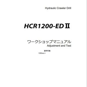 Furukawa Crawler Drill HCR1200ED HCR1500ED Service Manual (1)