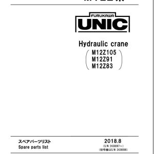 Furukawa Unic Crane M12Z Parts Catalog PCM12Z201808A EN JP (1)