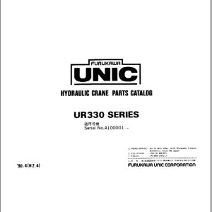 Furukawa Unic Crane UR330 SERIES Parts Catalog EN JP (1)