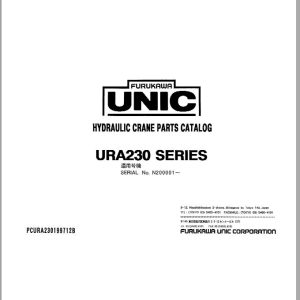 Furukawa Unic Crane URA230 SERIES Parts Catalog PCURA230199712B EN JP (1)
