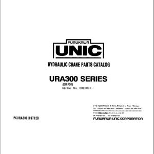 Furukawa Unic Crane URA300 SERIES Parts Catalog PCURA300199712B EN JP (1)