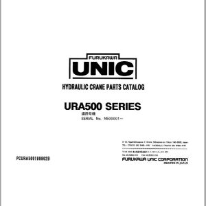 Furukawa Unic Crane URA500 SERIES Parts Catalog PCURA500199802B EN JP (1)
