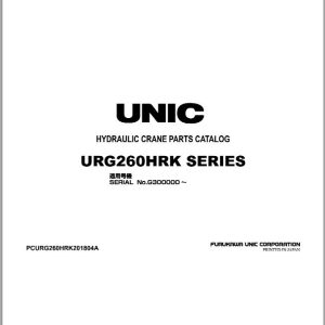 Furukawa Unic Crane URG260HRK SERIES Parts Catalog PCURG260HRK201804A EN JP (1)