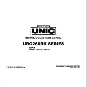 Furukawa Unic Crane URG260RK SERIES Parts Catalog PCURG260RK201801A EN JP (1)