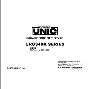 Furukawa Unic Crane URG340K SERIES Parts Catalog PCURG340K201710A EN JP (1)