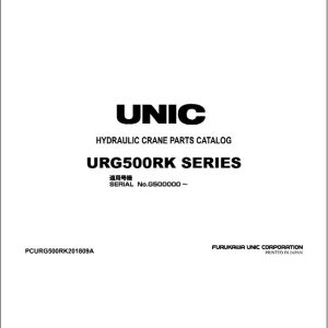Furukawa Unic Crane URG500RK SERIES Parts Catalog PCURG500RK201809A EN JP (1)