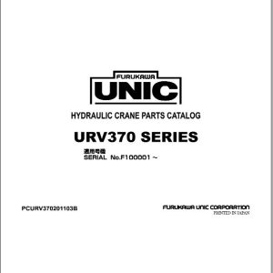 Furukawa Unic Crane URV370 SERIES Parts Catalog PCURV370201103B EN JP (1)