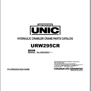 Furukawa Unic Crane URW295CR Parts Catalog PCURW295CR201008B EN JP (1)