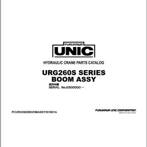 Furukawa Unic URG260S SERIES BOOM ASSY Parts Catalog PCURG260SBOOMASSY201801A EN JP (1)