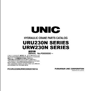 Furukawa Unic URU230N URW230N SERIES Parts Catalog PCURU230NURW230N201901A EN JP (1)