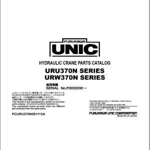 Furukawa Unic URU370N URW370N SERIES Parts Catalog PCURU370N201112A EN JP (1)