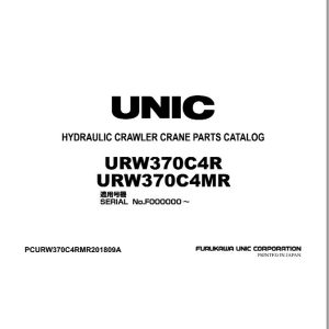 Furukawa Unic URW370C4R URW370C4MR Parts Catalog PCURW370C4RMR201809A EN JP (1)