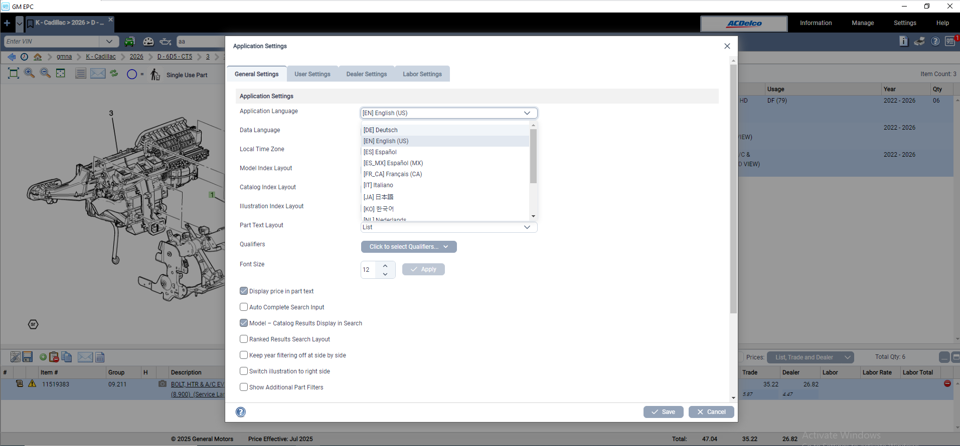 General Motor GMNA 07.2025 Spare Parts Catalog 8f612376beb85b7e8