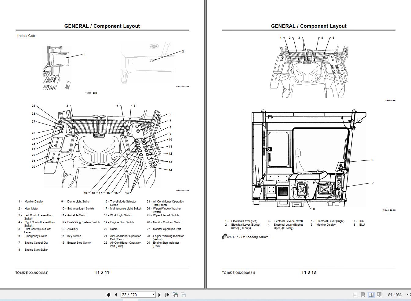 Hitachi Excavator EX1900 6 Technical Manual (Operational Principle) TO18K E 00 2