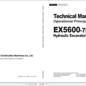 Hitachi Mining Excavator EX5600 7P (Cummins FCO) Technical Manual Operational Principle TOKGF90 EN 00 1