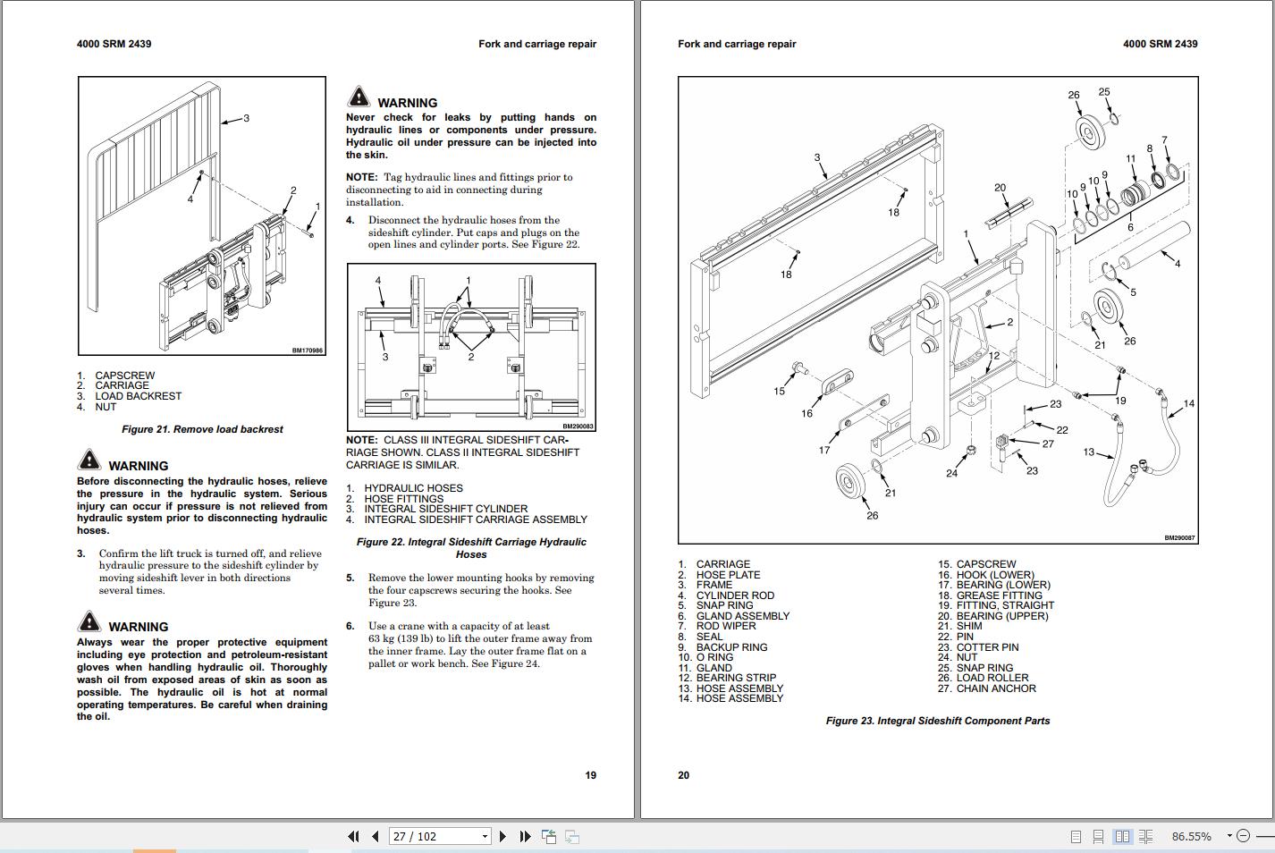 Hyster Forklift H1.6A H1.8A H2.0AS (H001) Service Manual 2025 (3)
