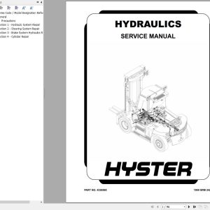 Hyster Forklift H150XD EC4 to H190 400XD (R007) Service Manual 2025 (1)
