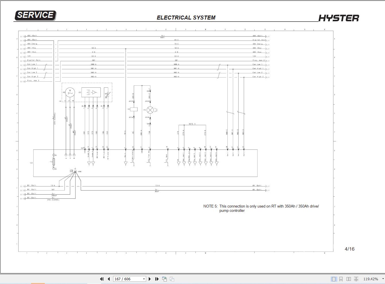 Hyster Forklift R1.4 to R2.0HD (A406) Service Manual 4344391 (2)