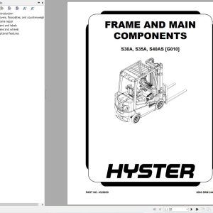 Hyster Forklift S30A S35A S40AS (G010) Service Manual 2025 (1)