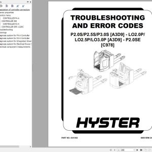 Hyster P2.0S P2.5S P3.0S LO2.0P LO2.5P LO3.0P (A3D9) Service Manual 2024 (1)
