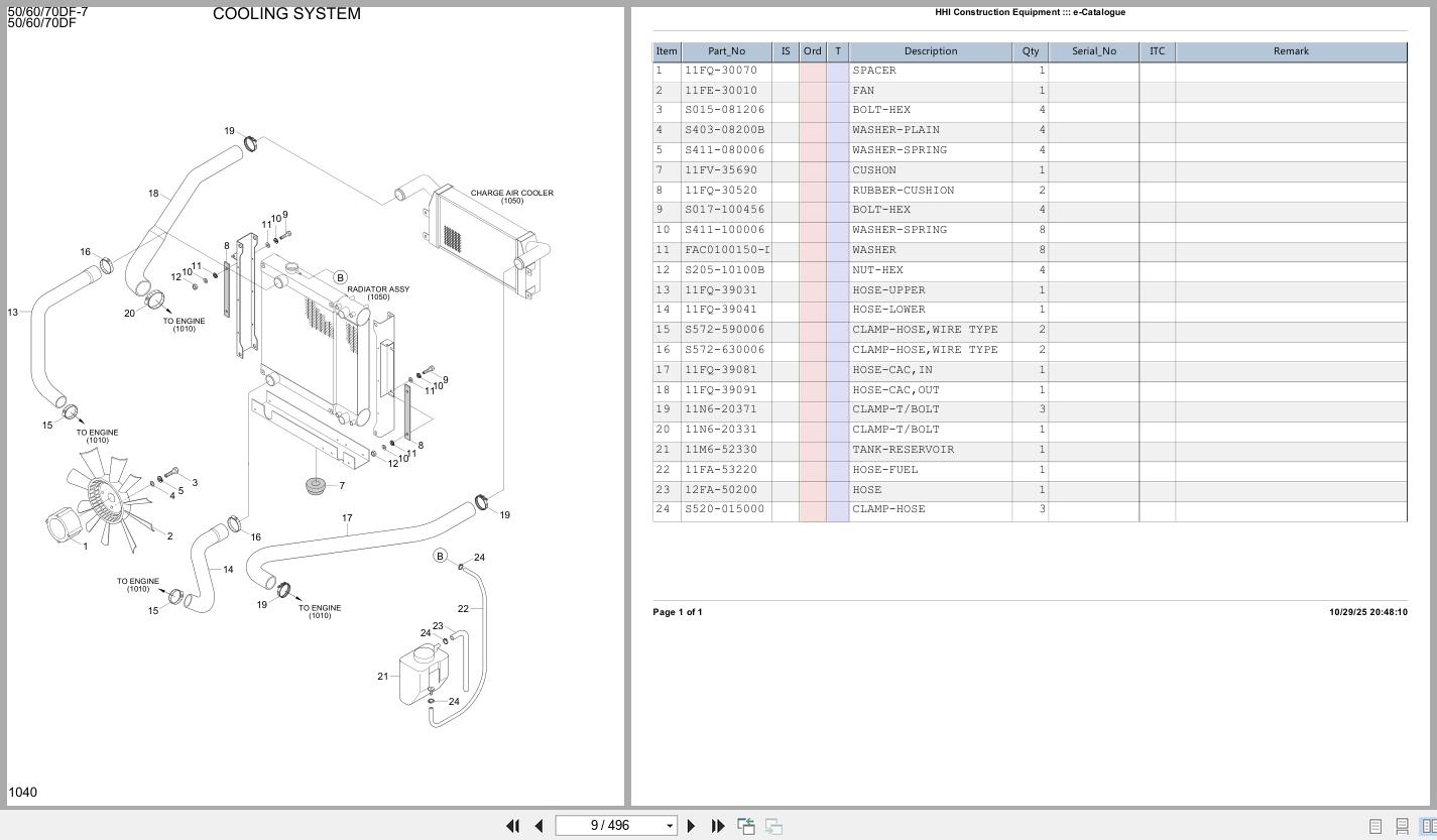 Hyundai Forklift 7 Series 50DF to 70DF 7 Parts Catalog (2)