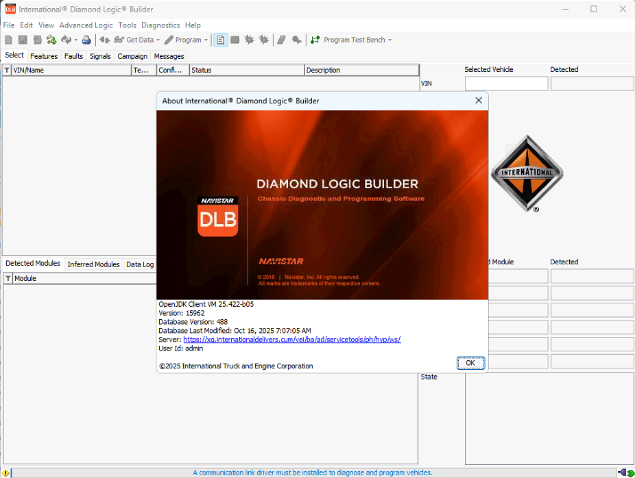 International Navistar DLB 10.2025 Remote Installation