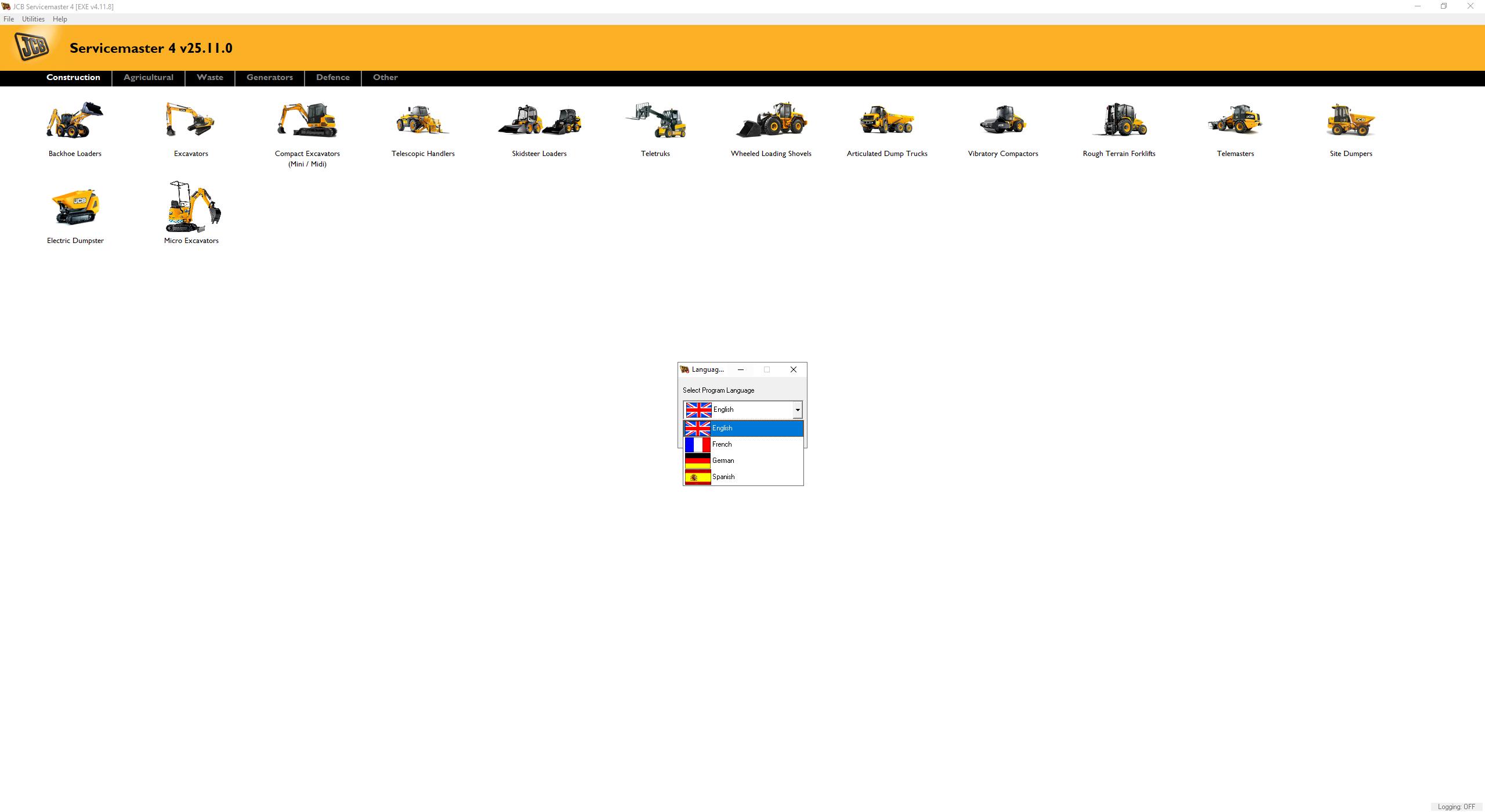 JCB ServiceMaster4 v25.11.0 11.2025 Diagnostic Software 2