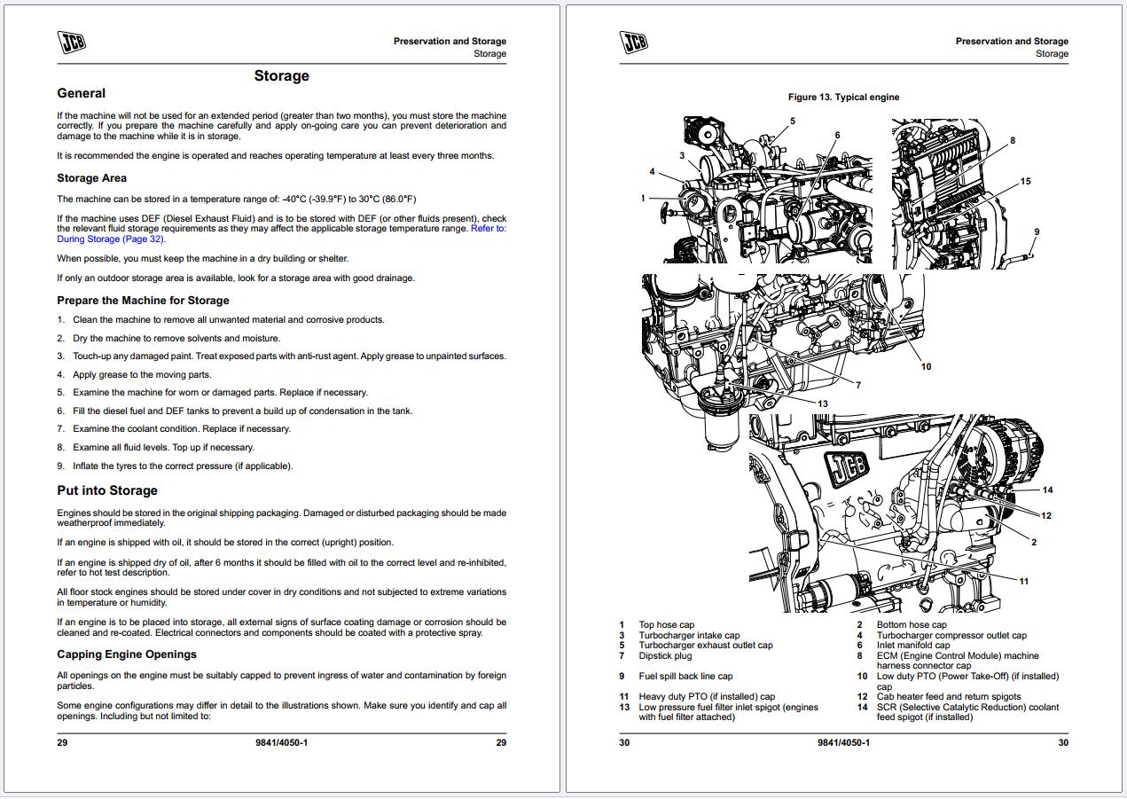 JCB Stage V 448 Elec Engine 4 Cyl Operators Manual 9841 4050 1 (2)