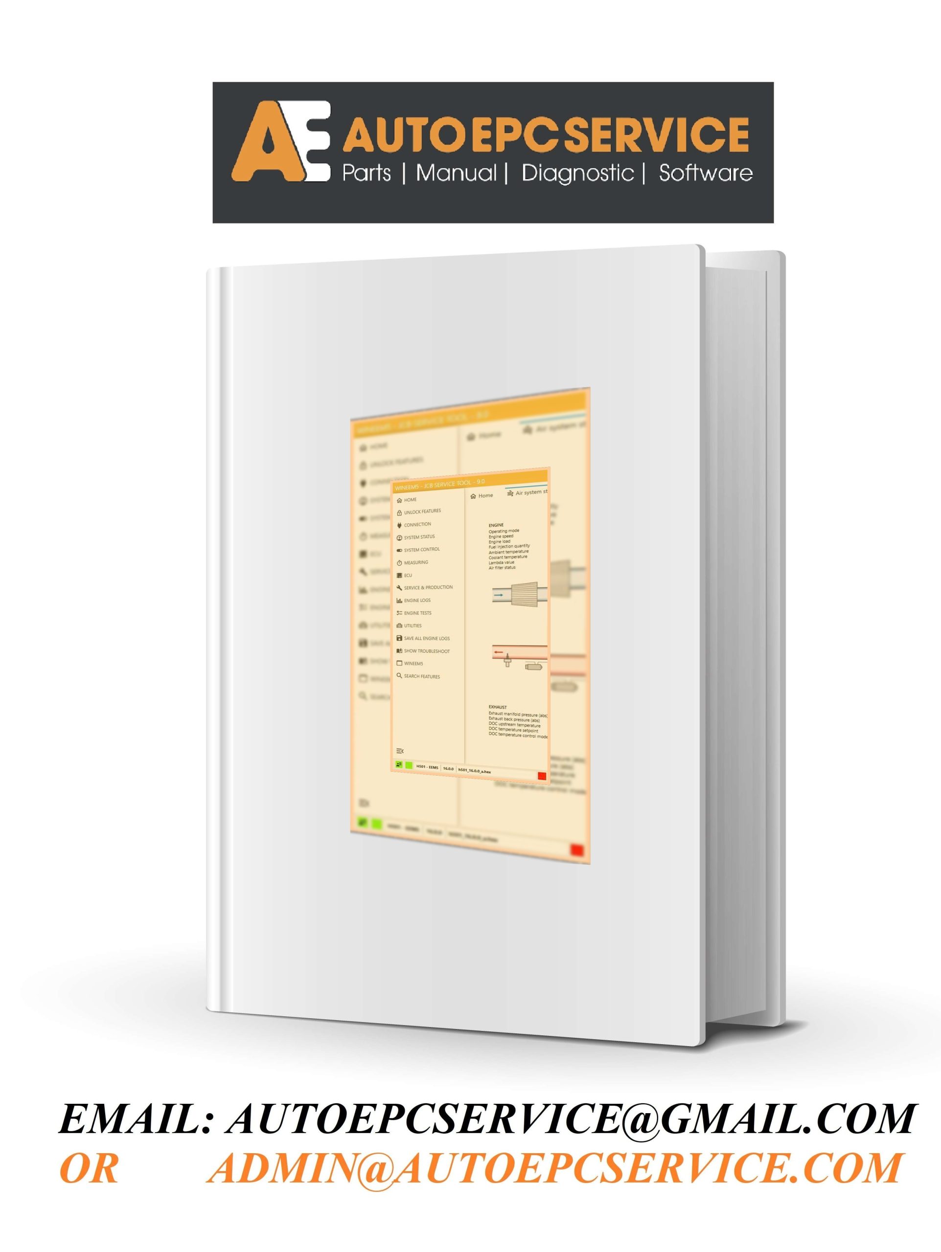 JCB WINEEM5 SERVICE TOOL 9.0 Remote Installation Cover