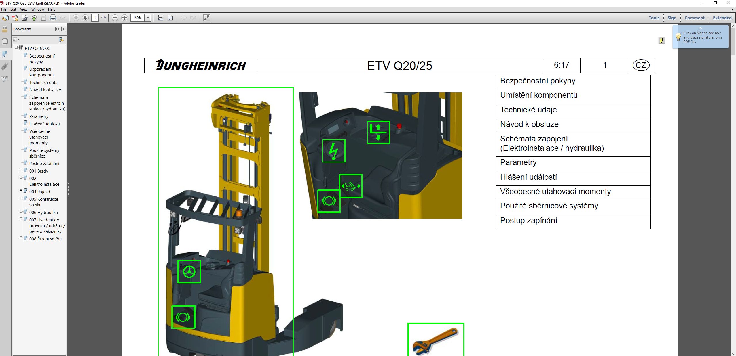 JUNGHEINRICH JETI ForkLift SH v4.37.16 CZ17 06.2025 Service Information 4