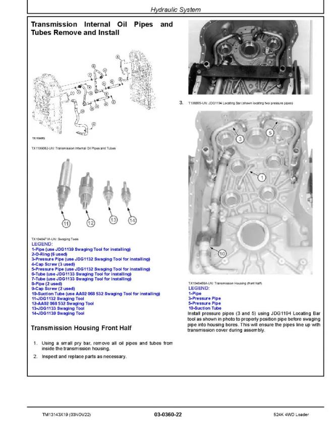 John Deere Loaders 524K 4WD Loader Repair Manual TM13143X19 (2)