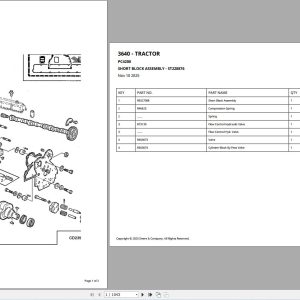 John Deere Tractor 3640 Parts Catalog PC4200 (1)