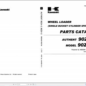 Kawasaki Wheel Loader 90ZA 2 90ZV 2 Parts Catalog AAAP09113 3 (1)