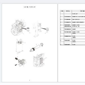 Kobelco Excavator SK26SR 7 Parts Manual S3PV00052ZE05 (2)