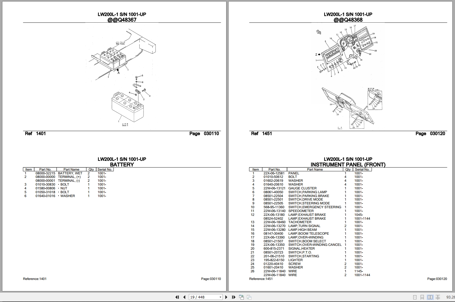 Komatsu Cranes LW200L 1 SN 1001 UP Parts Catalog (2)