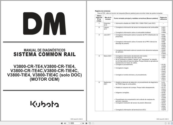 Kubota Engine V3800 CR TE4 to V3800 TIE4C Diagnostic Manual 9Y110 02926 PT (1)