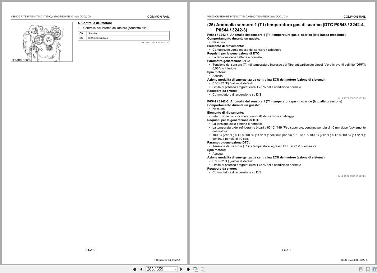 Kubota Engine V3800 CR TE4 to V3800 TIE4C Diagnostic Manual 9Y110 02936 IT (2)