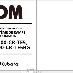 Kubota Engine V3800 CR TE5 V3800 CR TE5BG Diagnostic Manual 9Y310 00136 FR (1)