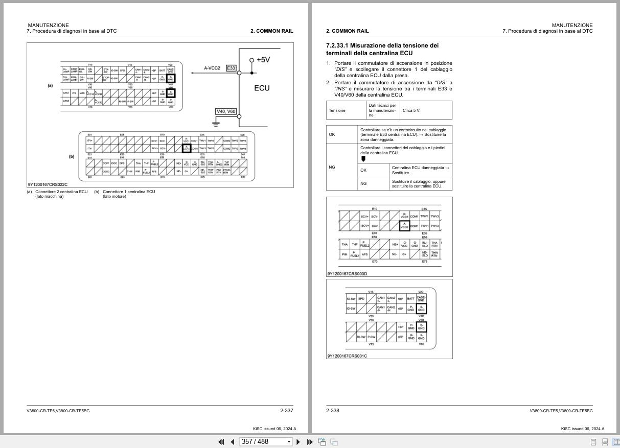 Kubota Engine V3800 CR TE5 V3800 CR TE5BG Diagnostic Manual 9Y310 00156 IT (3)