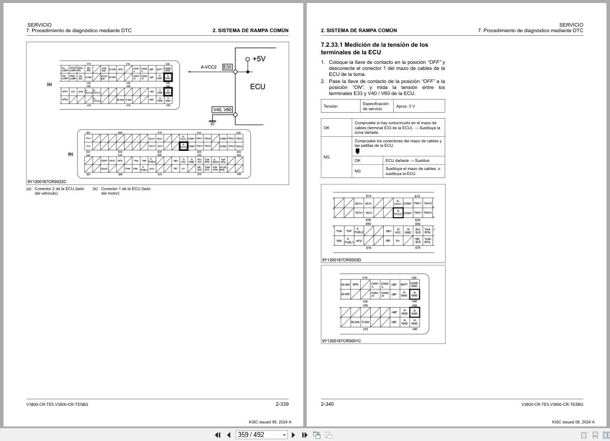 Kubota Engine V3800 CR TE5 V3800 CR TE5BG Diagnostic Manual 9Y310 00166 ES (3)