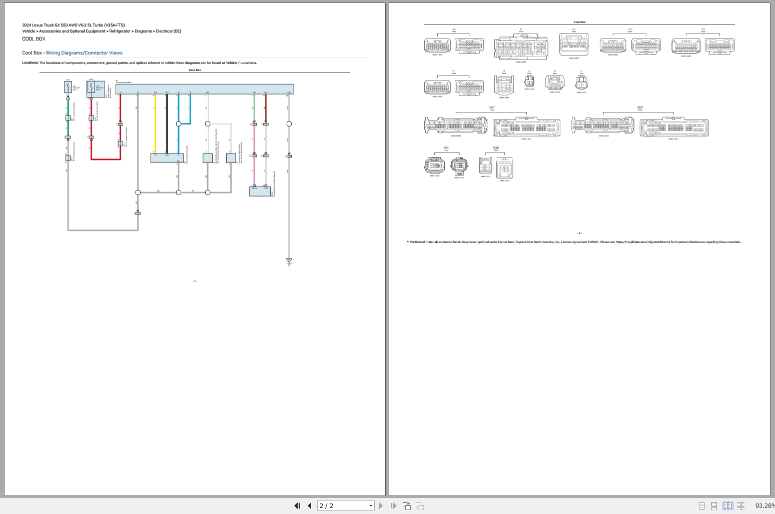 Lexus GX 550 2024 AWD V6 3.5L Turbo (V35A FTS) Electrical Schematic (2)