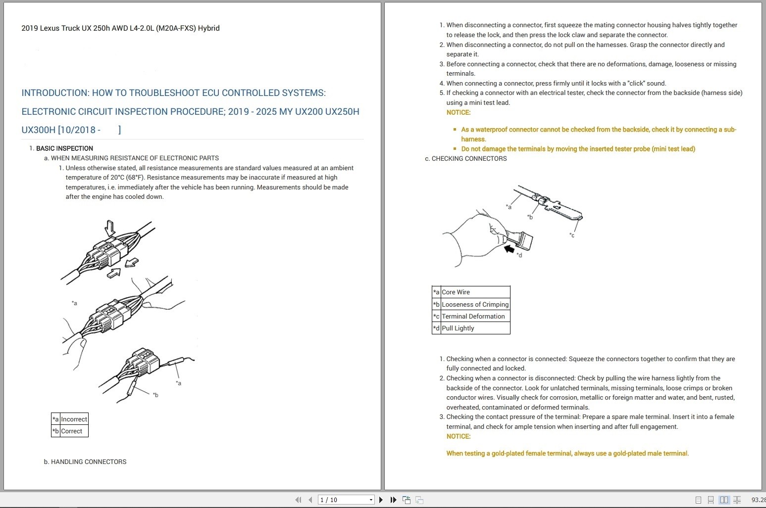 Lexus UX 250h 2019 AWD L4 2.0L (M20A FXS) Hybrid Electrical Schematic (1)